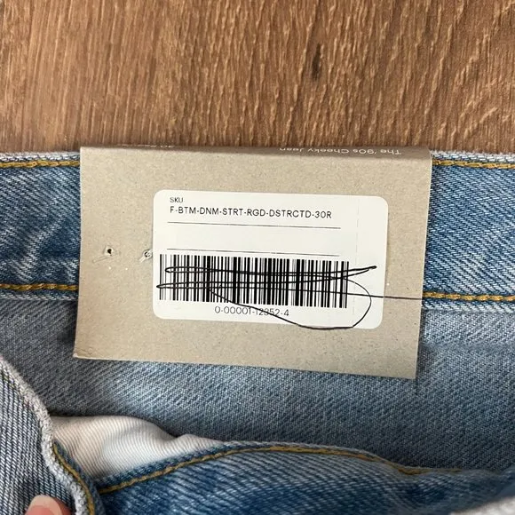 NEW Everlane The ’90s Cheeky Jean Raw Hem Sz 30