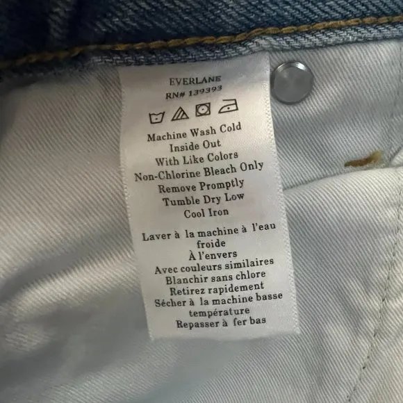 NEW Everlane The ’90s Cheeky Jean Raw Hem Sz 30