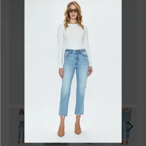 New! Pistola Charlie High Rise Classic Straight Ankle Sz 26 $148