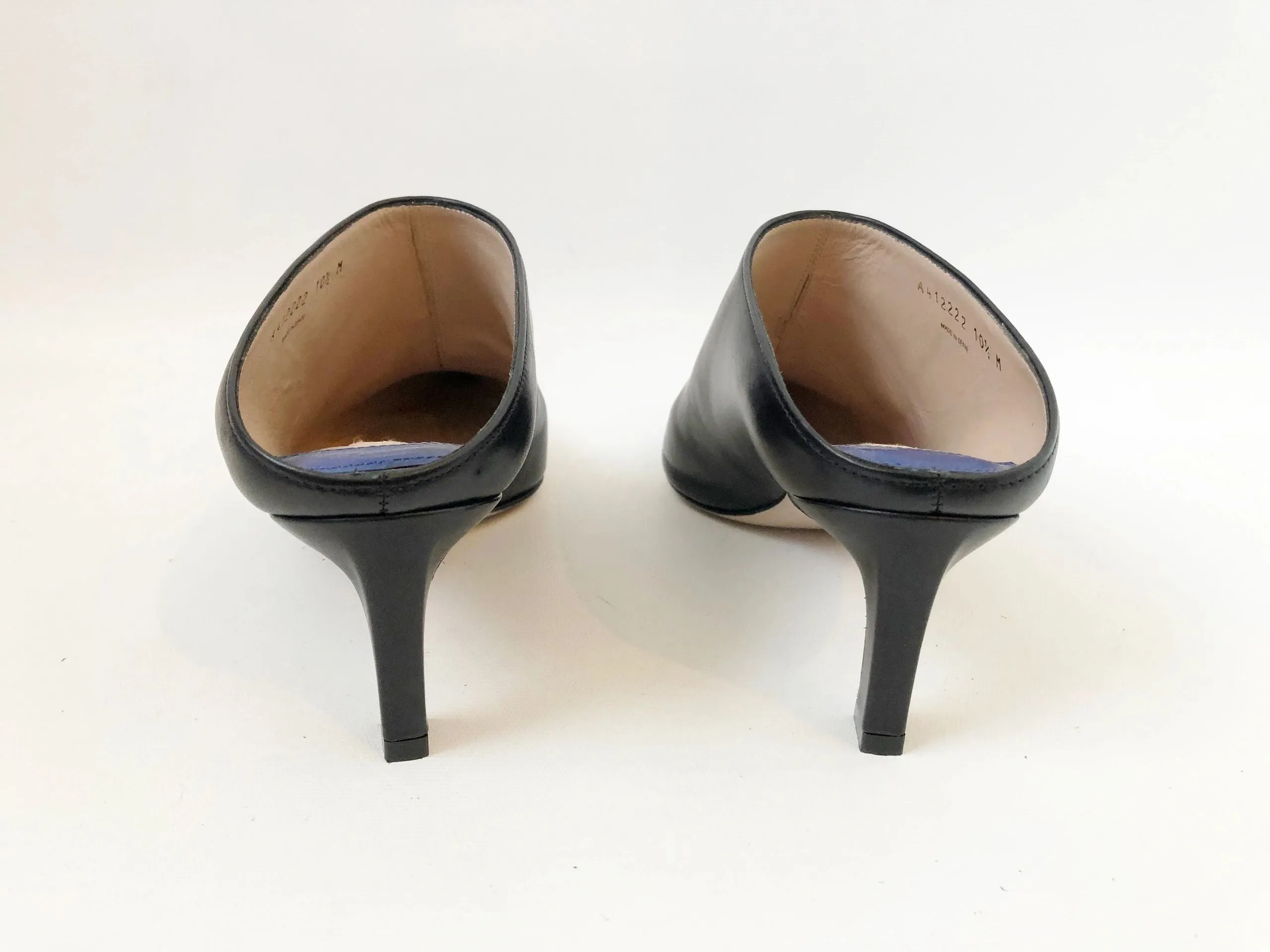 NEW Stuart Weitzman Black Mira Mule Size 10.5
