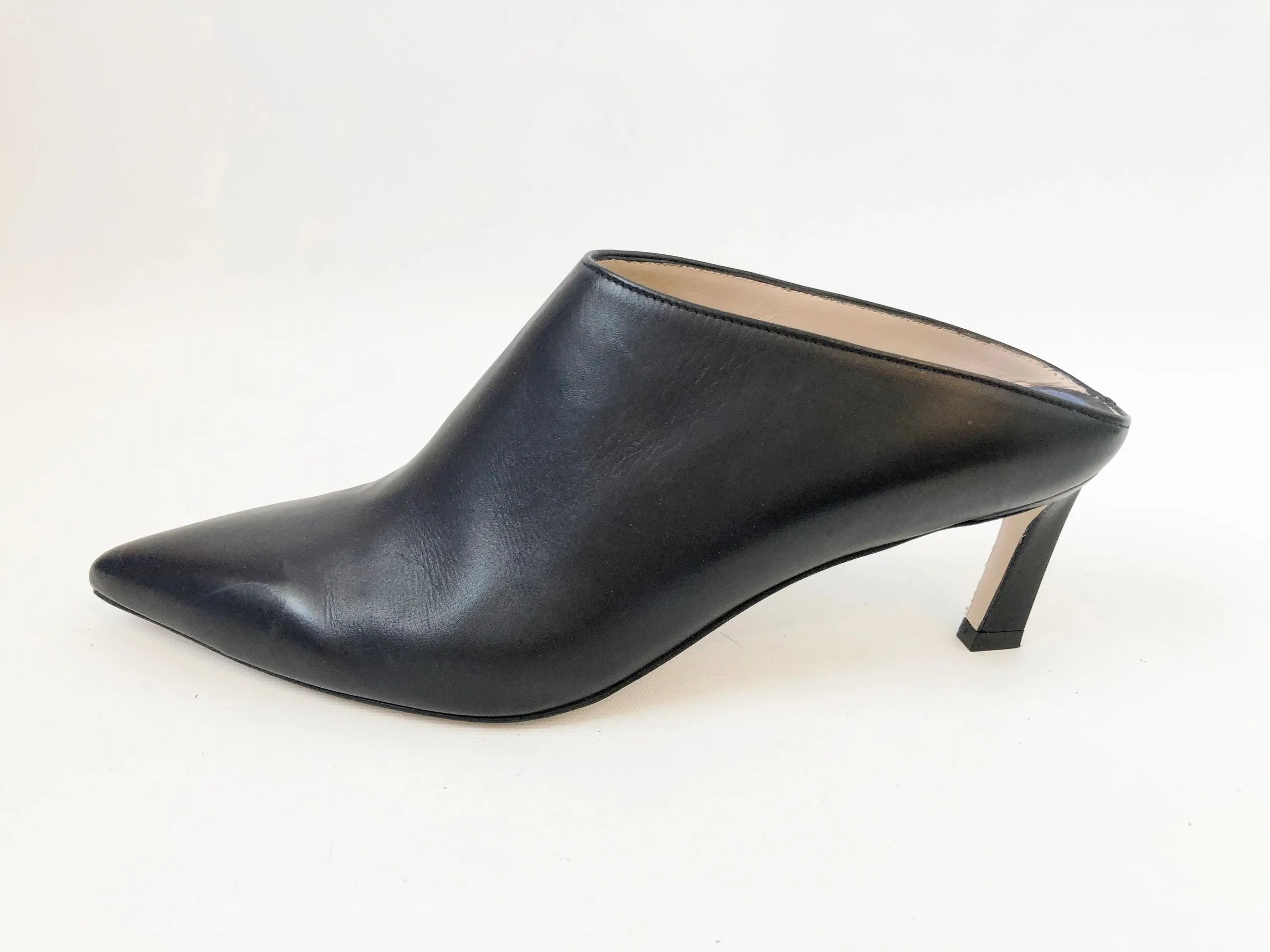 NEW Stuart Weitzman Black Mira Mule Size 10.5