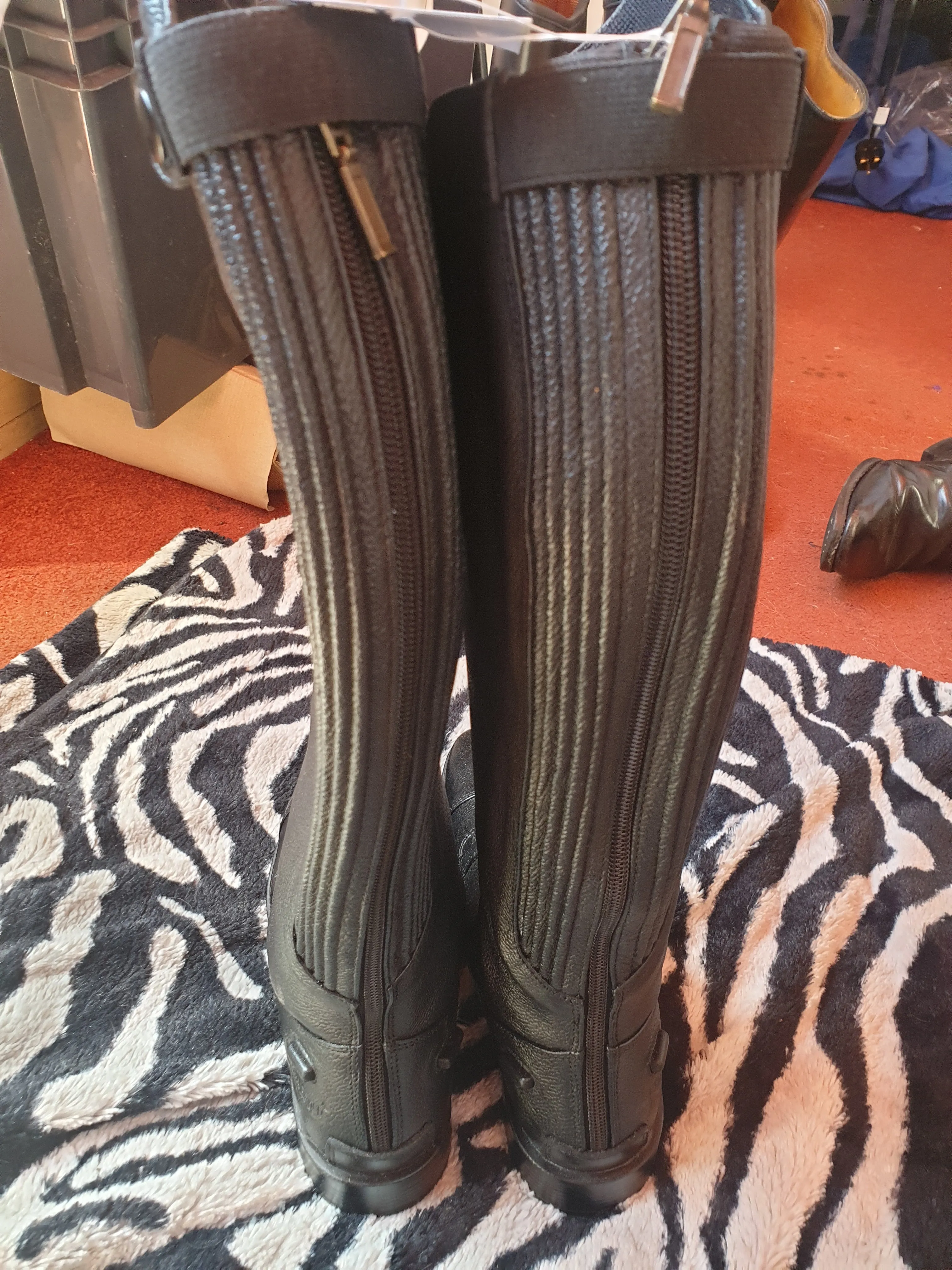 NEW WITH TAGS  black Rhinegold elite luxus long riding boot FREE POST ✅
