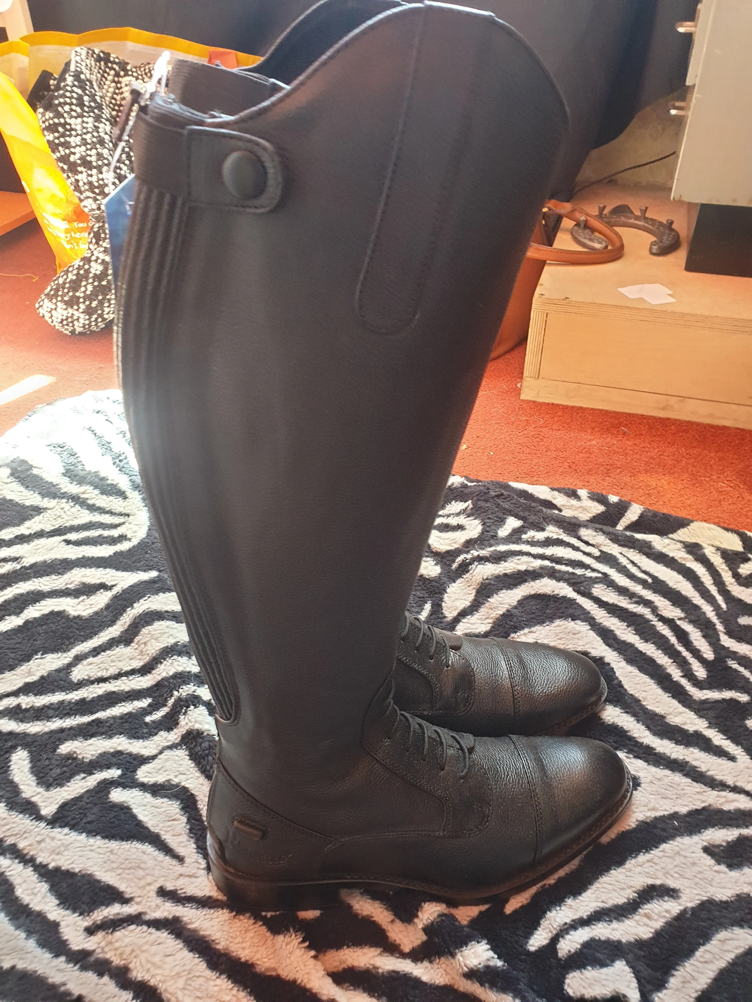 NEW WITH TAGS  black Rhinegold elite luxus long riding boot FREE POST ✅