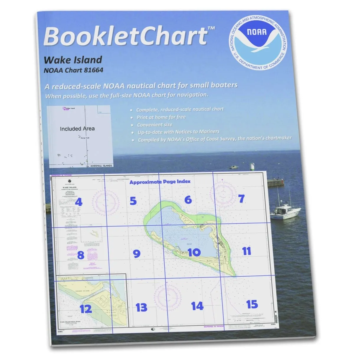 NOAA Booklet Chart 81664: Wake Island; Wake Island Boat Basin