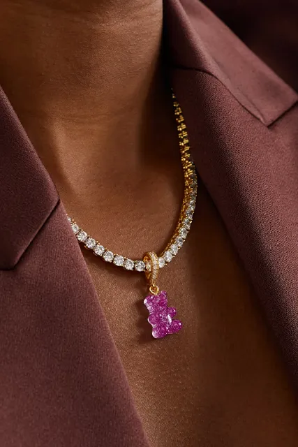 NOSTALGIA BEAR SHIMMER PENDANT