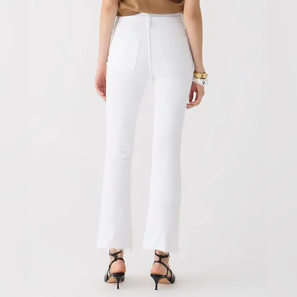 NWT J. CREW 9&quot; Demi-boot Crop Jean in White Wash Size 25