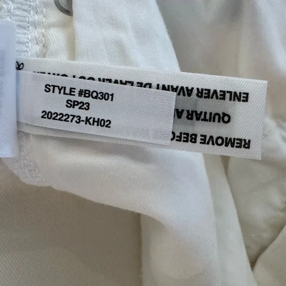 NWT J. CREW 9&quot; Demi-boot Crop Jean in White Wash Size 25