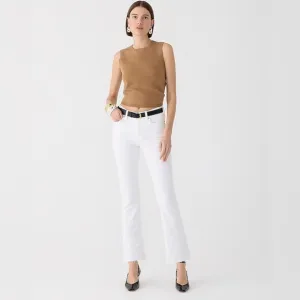 NWT J. CREW 9&quot; Demi-boot Crop Jean in White Wash Size 25