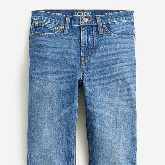 NWT J. Crew 9&quot; Demi Boot Cut Crop Palmyra Hash Denim Jean BP487 Retails $128