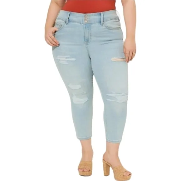 NWT Torrid Crop Jegging Skinny Soft High Rise Jean Sizes (16,24)