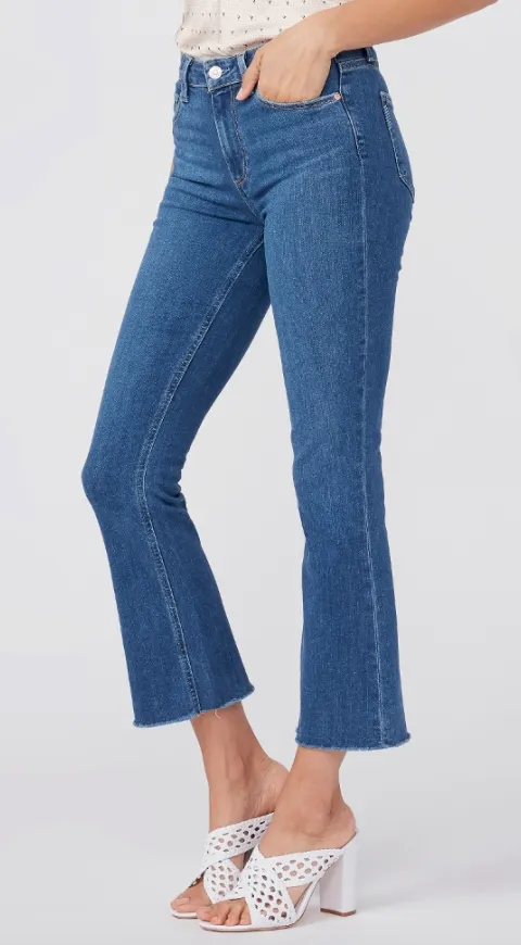 Paige - Colette Crop Flare Denim - Wonderwall
