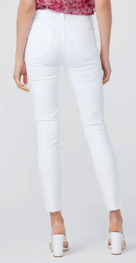 Paige - Verdugo Ankle Crop Denim Jeans - Crisp White