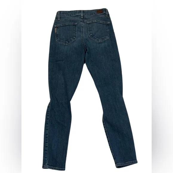 PAIGE Verdugo Ankle Jeans | Evelyn Destructed Med Blue Wash | Size 27
