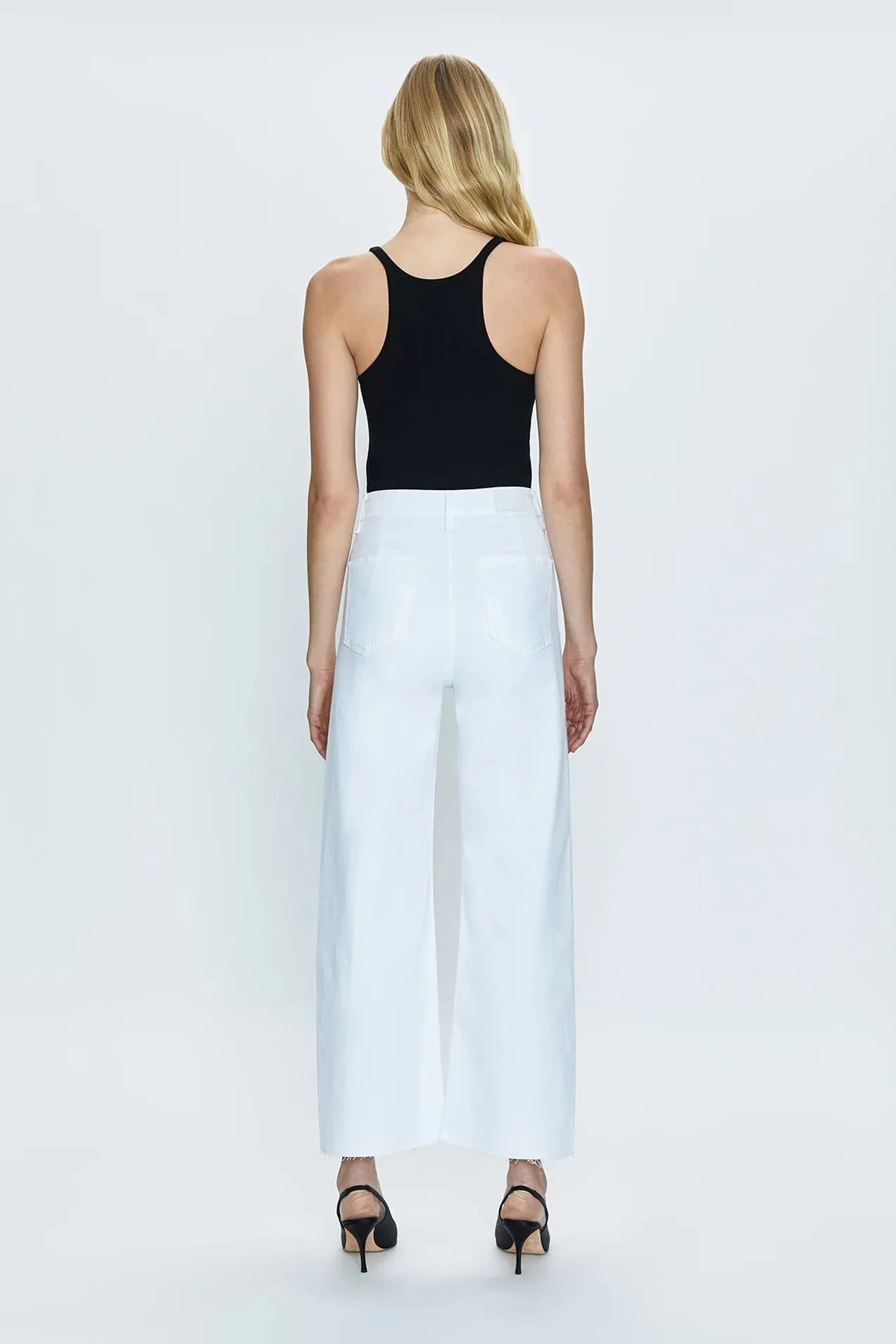Penny Crop High Rise Wide Leg Crop Blizzard