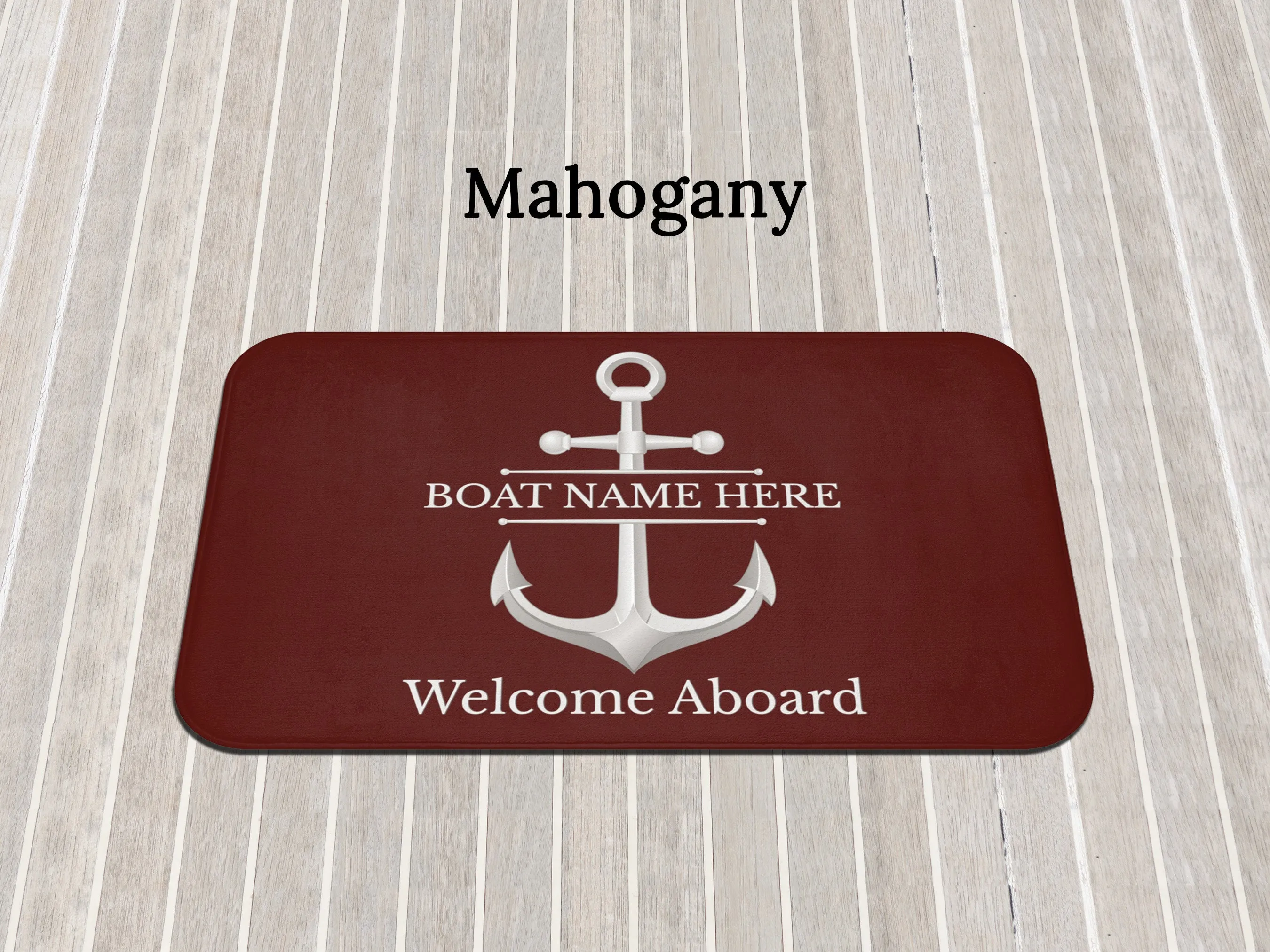 Personalized Boat Mat | Upwind Design