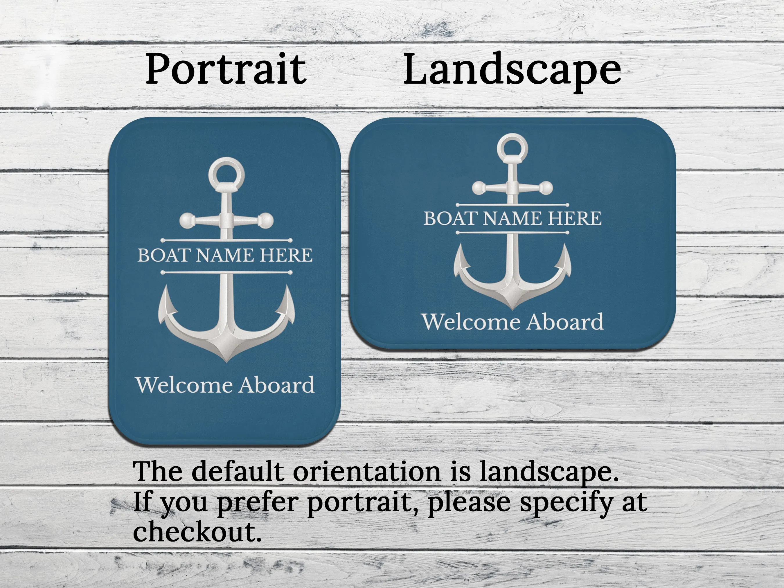 Personalized Boat Mat | Upwind Design