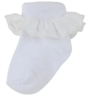 Pex 3pk Lace Trim Ankle Socks