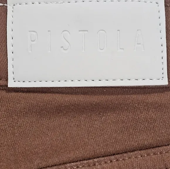 Pistola Lennon High Rise Crop Boot  Coated Saddle  Womens size 29