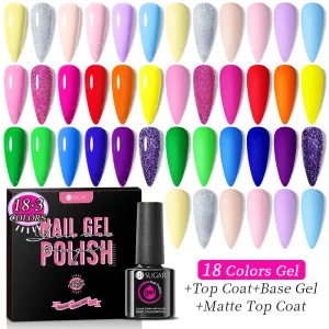 "The Walking City" 18-Colour Gel Polish Set
