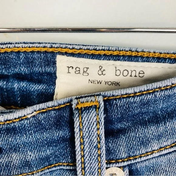 RAG &amp; BONE Nina High Rise Ankle Cigarette Jeans in Monty Size 27