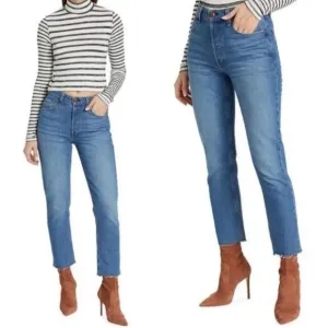 RAG &amp; BONE Nina High Rise Ankle Cigarette Jeans in Monty Size 27