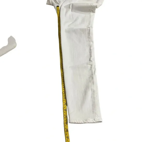 Rag &amp; Bone Nina High Rise Ankle Skinny Button Fly White Stretch Denim NWT Sz 31