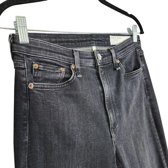 Rag &amp; Bone Womens Nina High Rise Ankle Skinny Jeans Size 27 Royal Oak Wash Denim