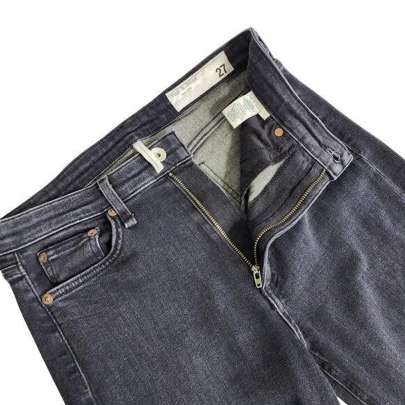 Rag &amp; Bone Womens Nina High Rise Ankle Skinny Jeans Size 27 Royal Oak Wash Denim