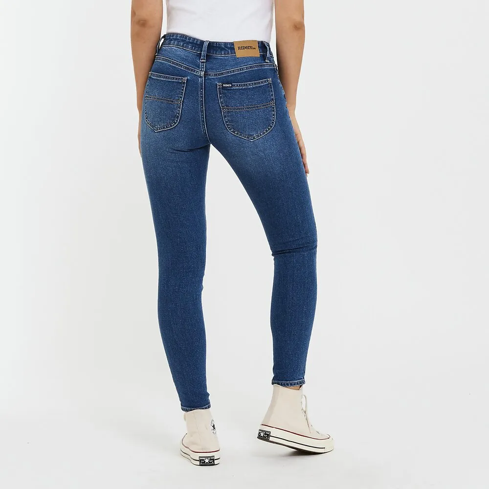 RIDERS MID ANKLE SKIMMER MID MORNING BLUE