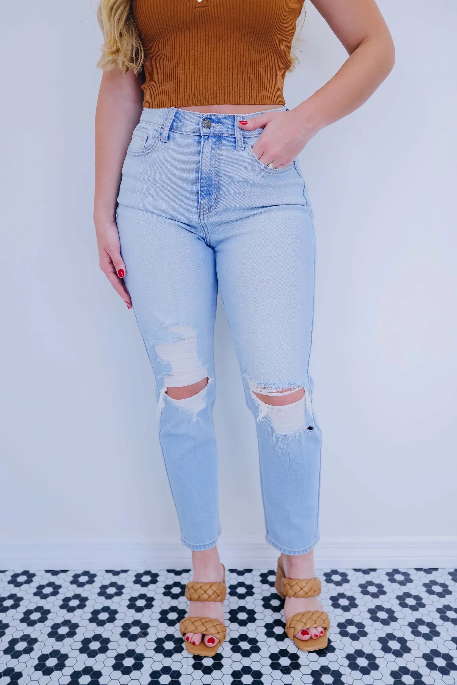 Rory High Rise Straight Jean
