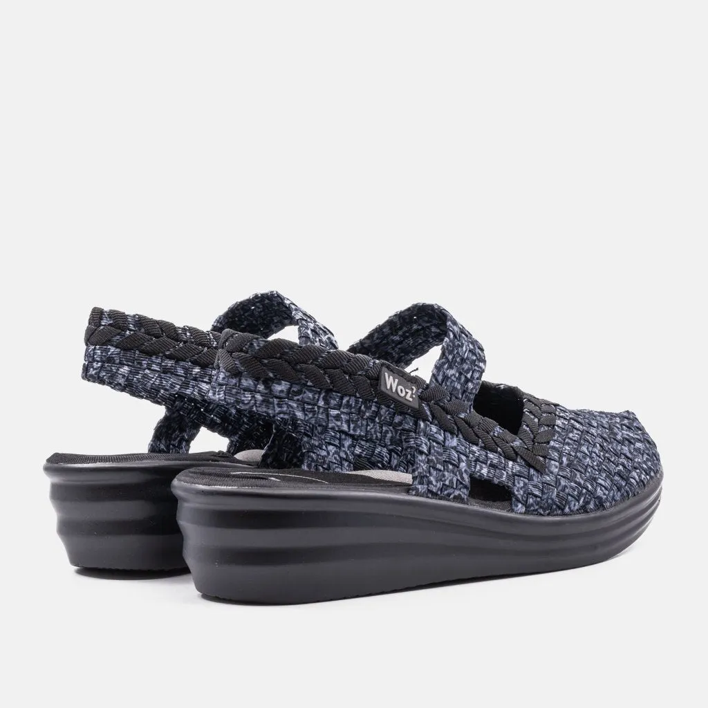 Savona Dark Multi Gray Wedge