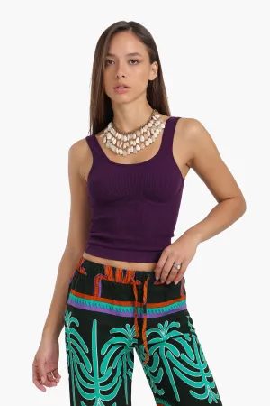 Slim Fit Ribbed Crop Top