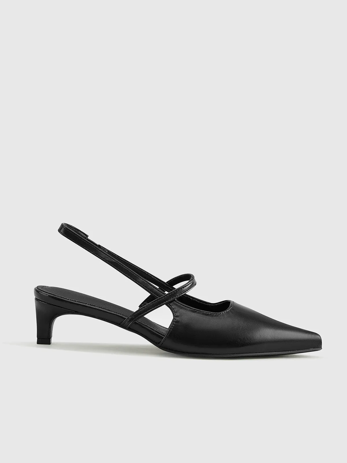 Slingback Kitten Heel Pumps