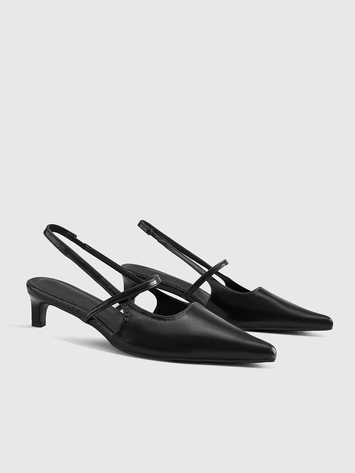 Slingback Kitten Heel Pumps