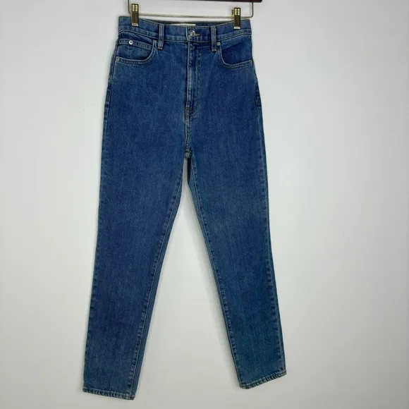 SLVRLAKE Beatnik high-rise cropped slim jeans in Forever Blue Size 25