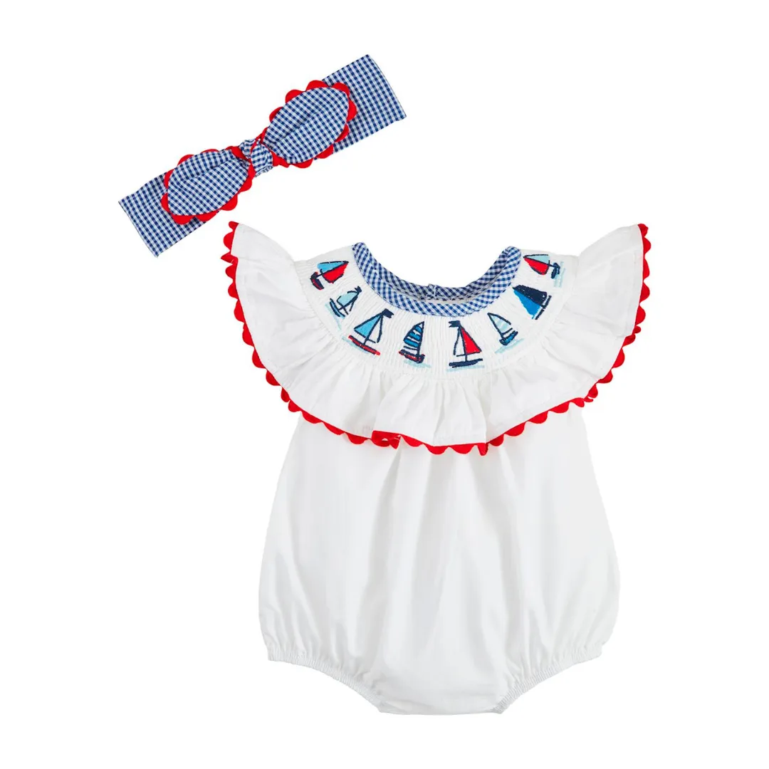 Smocked Sailboat Bubble