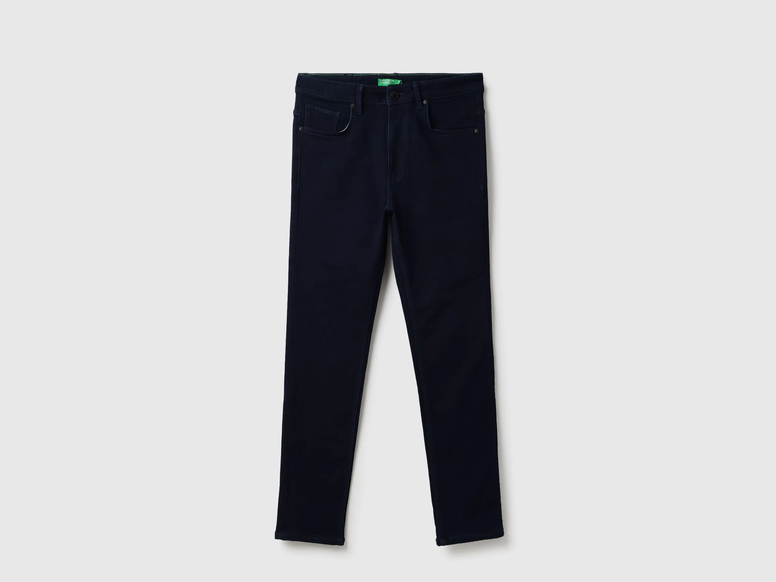 Solid Low Crotch Fit Rinse Wash Jeans