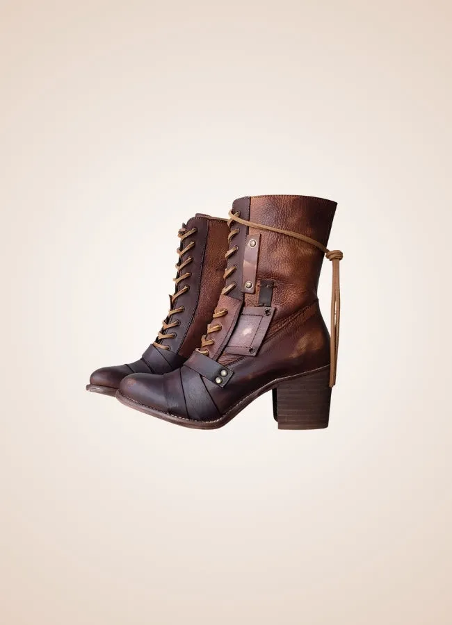 Steampunk British Lace Up Boots