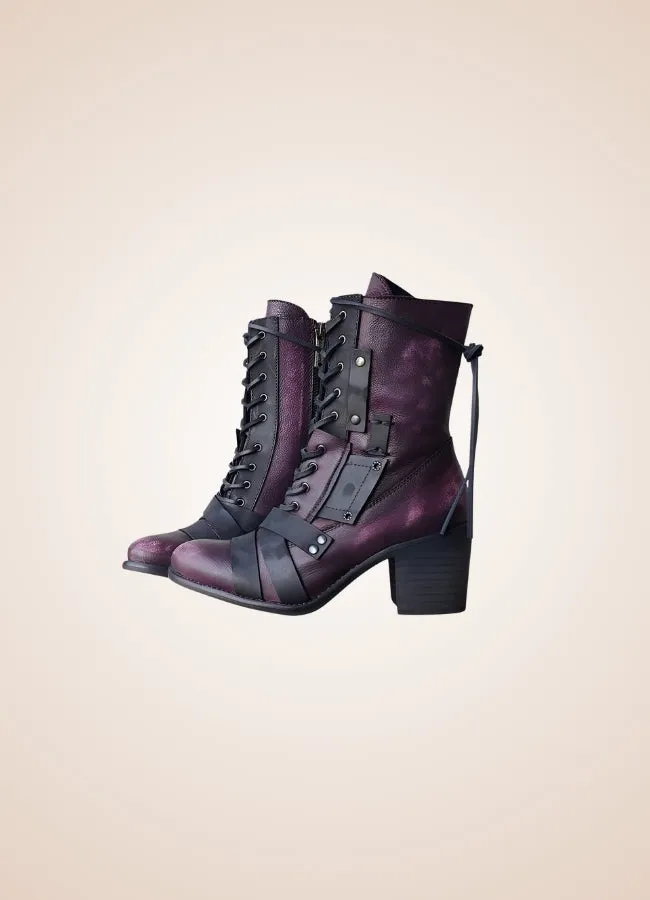 Steampunk British Lace Up Boots