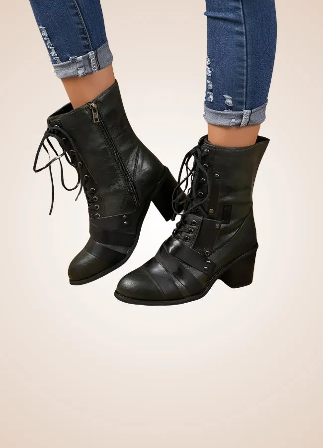 Steampunk British Lace Up Boots