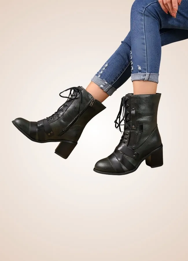 Steampunk British Lace Up Boots