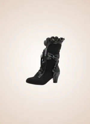 Steampunk Ribbon Heels Boots