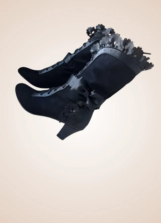 Steampunk Ribbon Heels Boots
