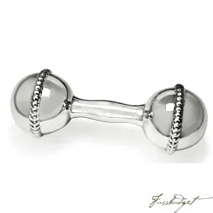Sterling Silver Mini Beaded Dumbbell