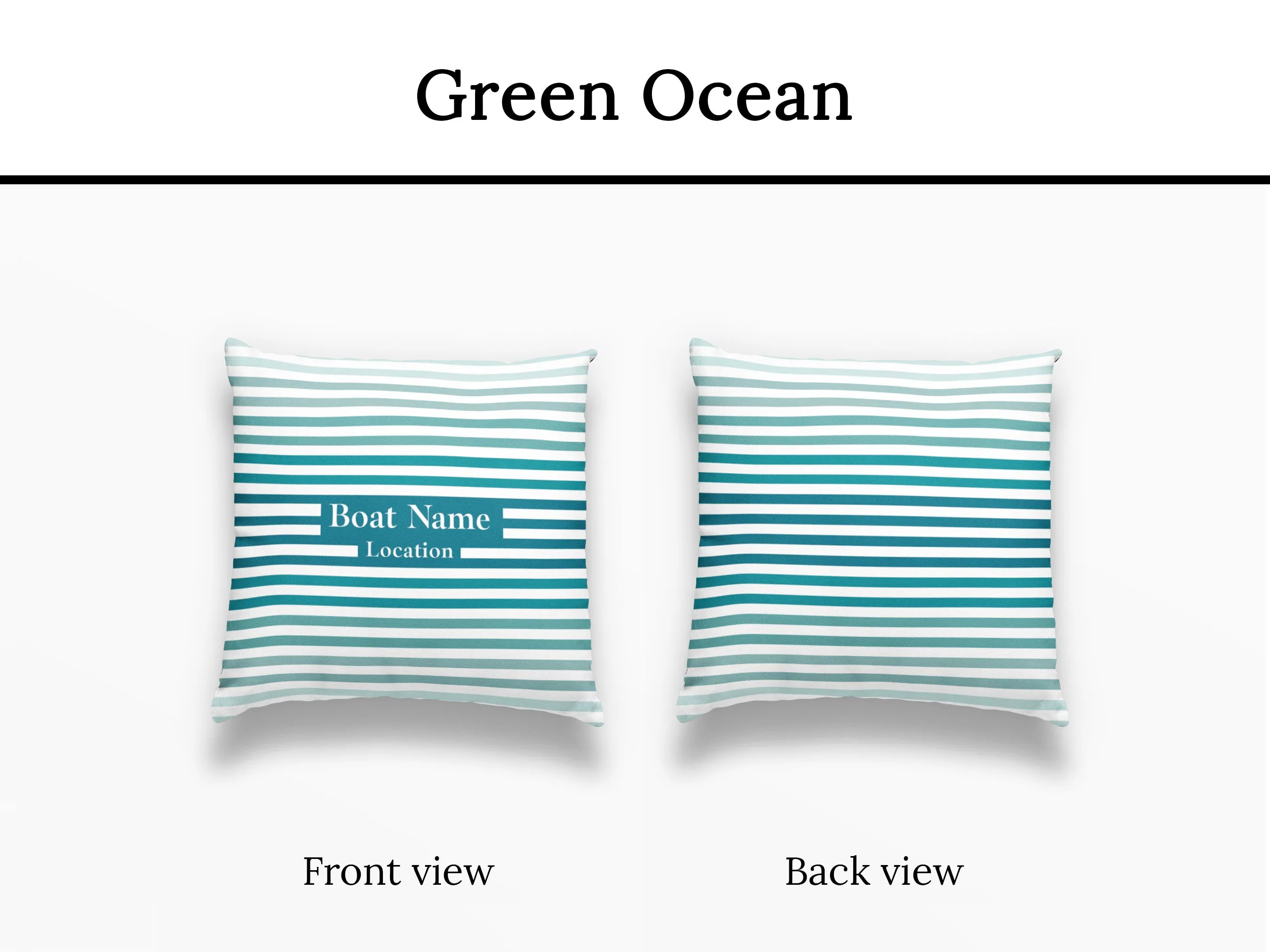 Striped Boat Pillow | Upwind Design