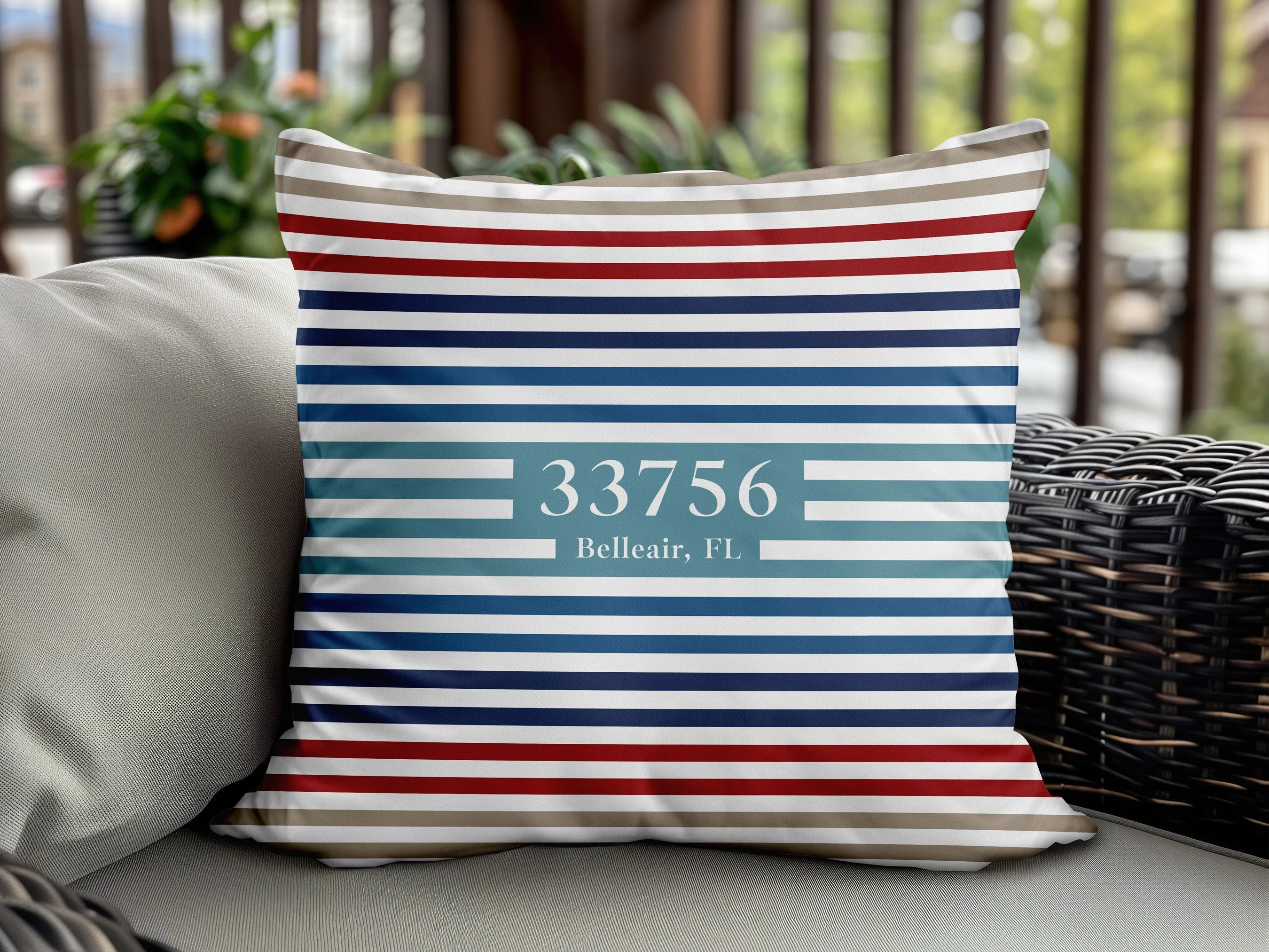 Striped Boat Pillow | Upwind Design
