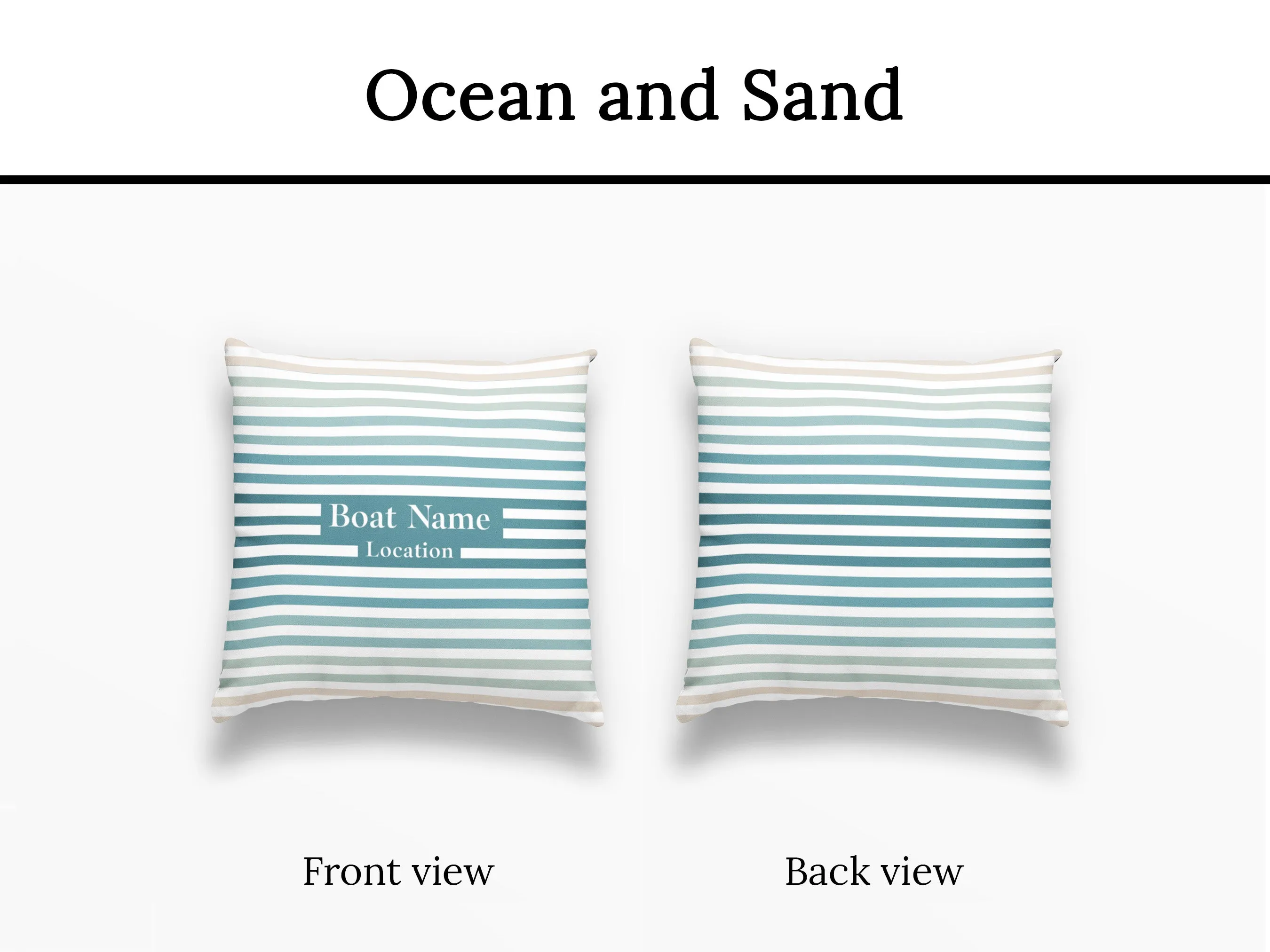 Striped Boat Pillow | Upwind Design