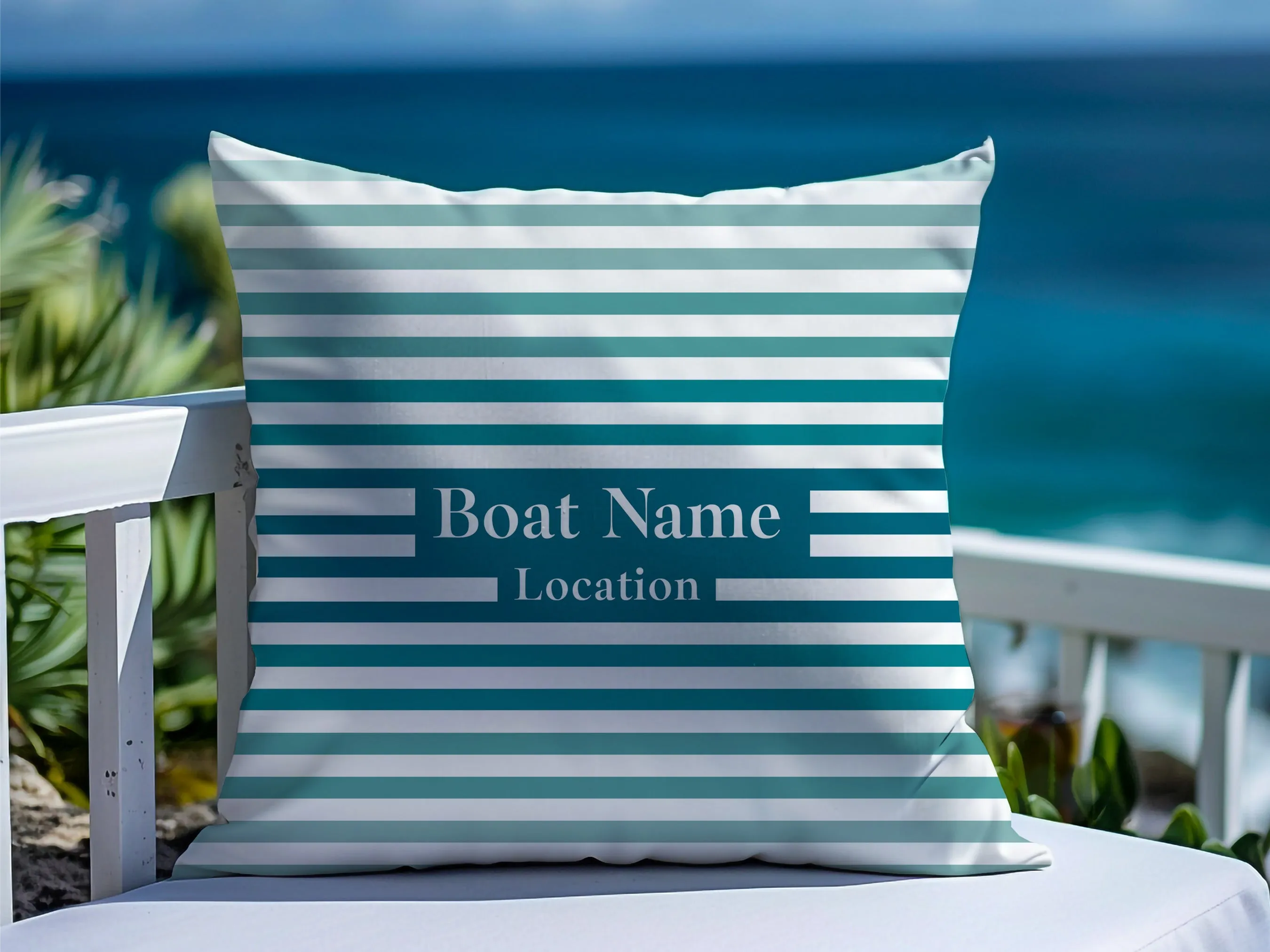 Striped Boat Pillow | Upwind Design