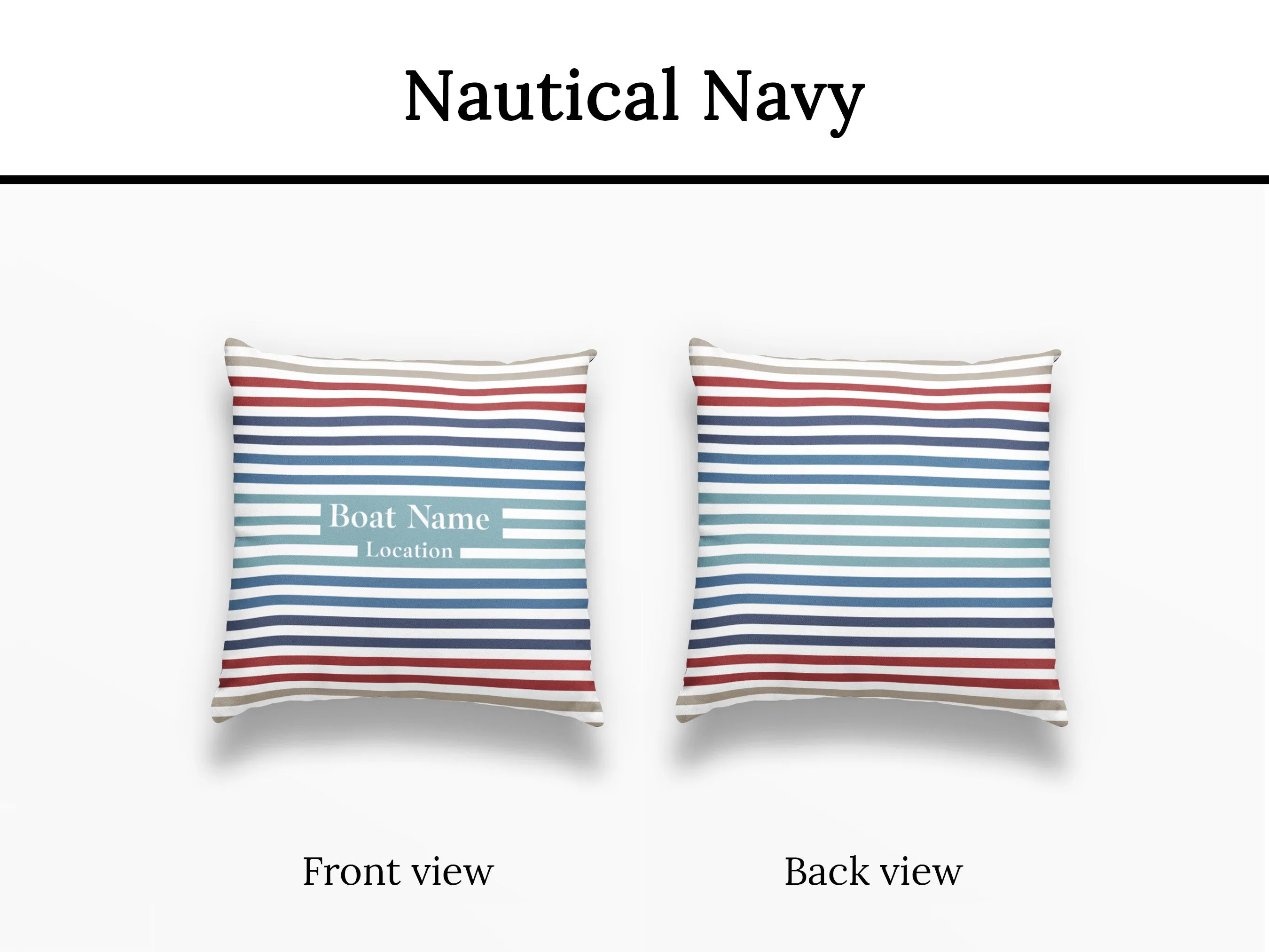 Striped Boat Pillow | Upwind Design