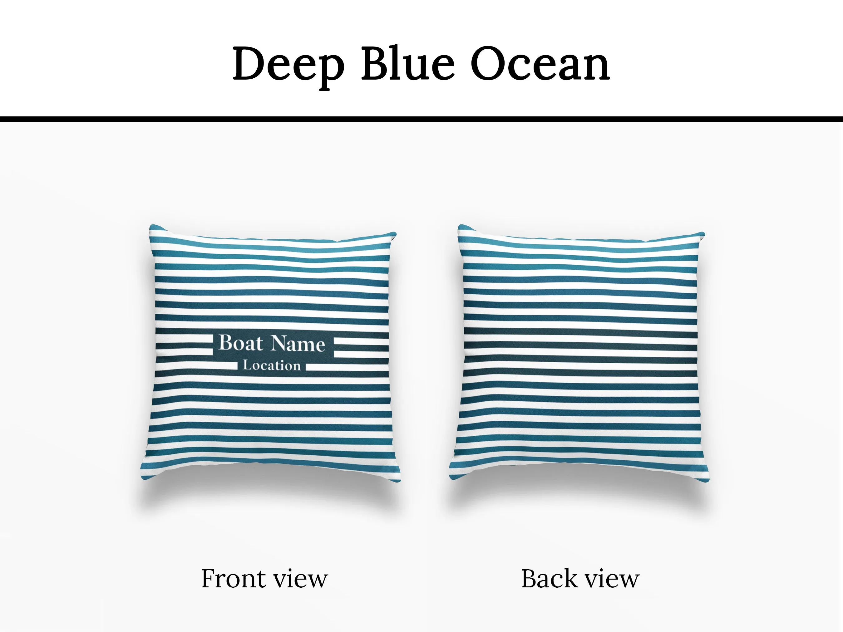 Striped Boat Pillow | Upwind Design